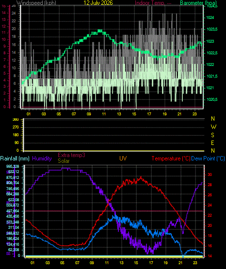 24 Hour Graph for Day 12