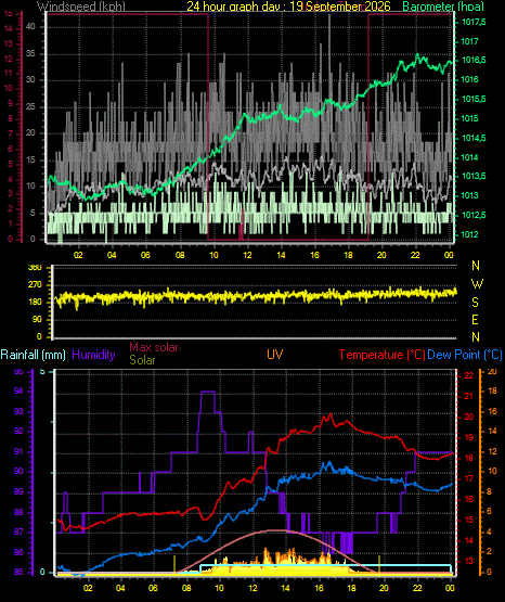 24 Hour Graph for Day 19